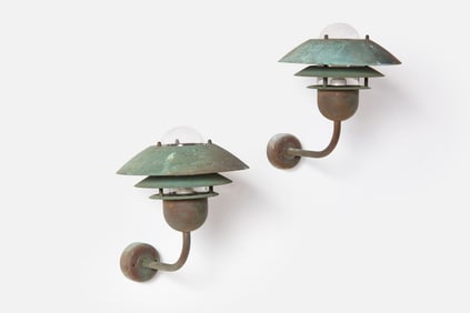 Danish, Outdoor Sconces (2)