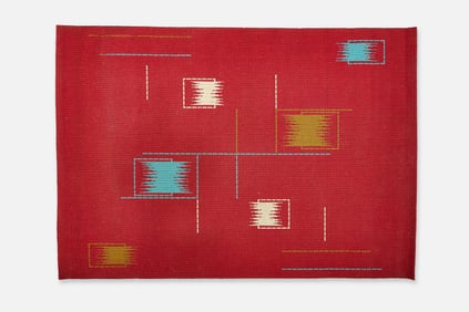 Brazilian, Abstract Area Rug (7' 6" x 5' 4")