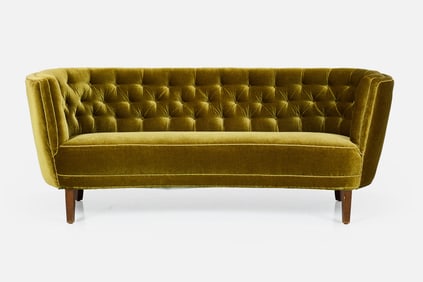 Danish, Curved Sofa