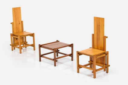 Gerrit Rietveld Style, Seating Set (3)