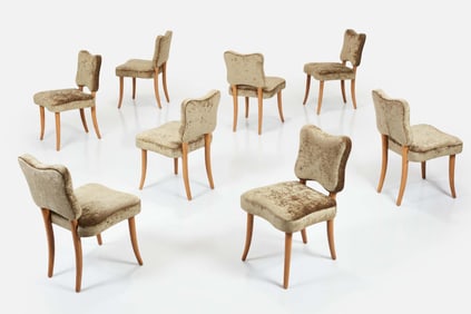 Jean Royere Style, Dining Chairs (8)
