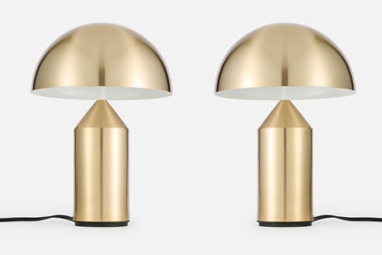 Vico Magistretti, 'Atollo' Table Lamps (2)