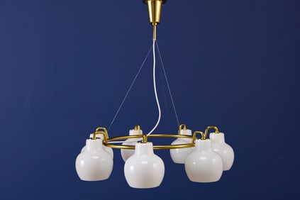 Vilhelm Lauritzen, 'Ring Crown 7' Chandelier