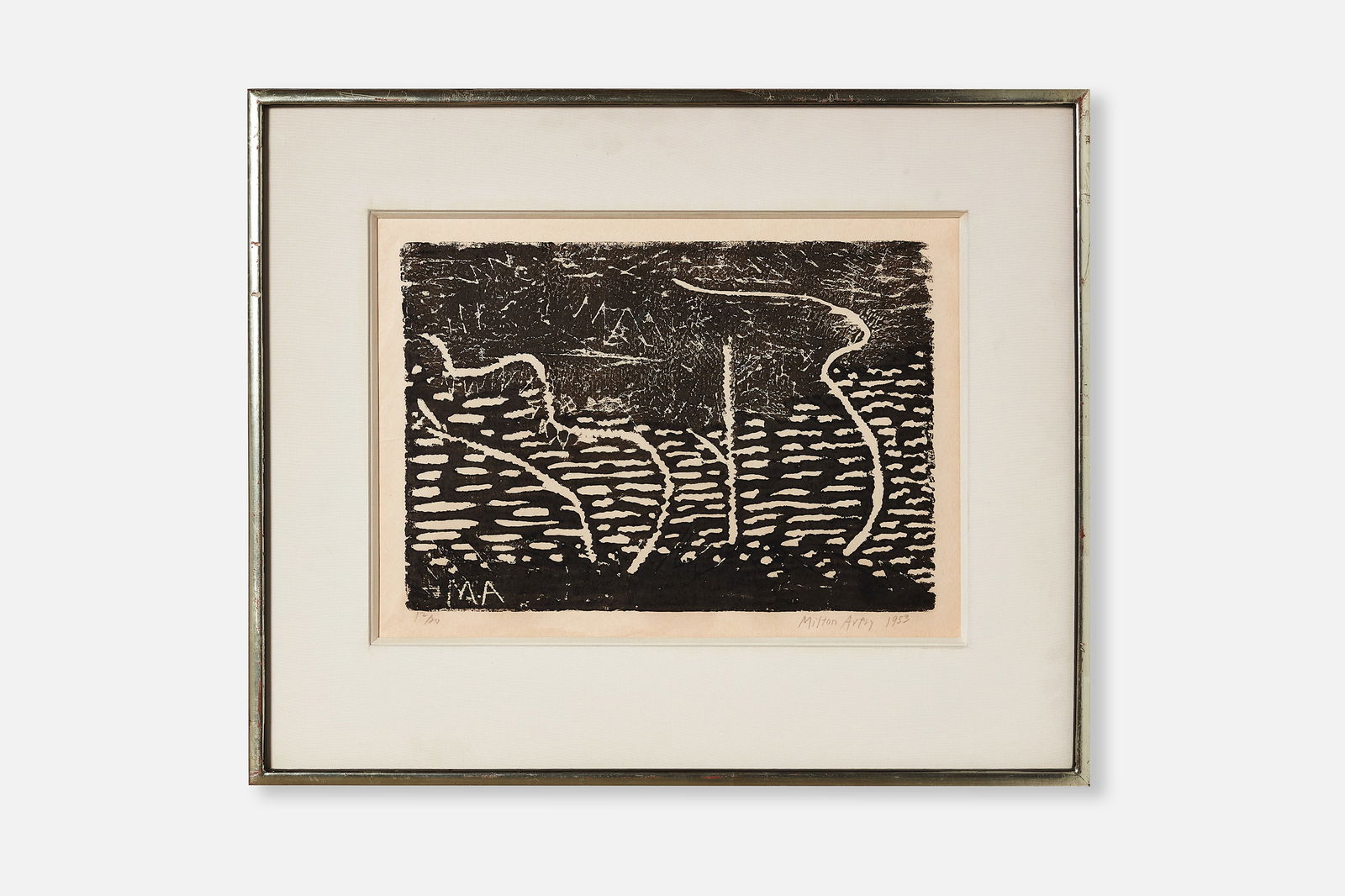 Milton Avery, 'Trees by the Sea' Woodcut (1 of 10)