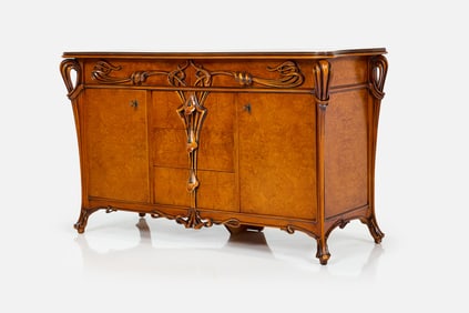 Art Nouveau Style, Carved Sideboard