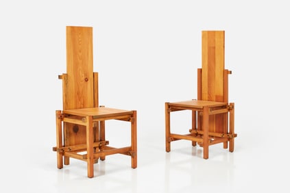 Gerrit Rietveld Style, Hall Chairs (2)