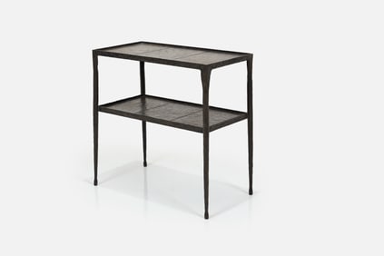 Diego Giacometti Style, Two-Tier Table