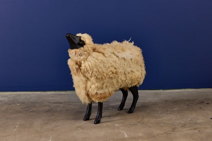 Modernist, Life-Sized Sheep Sculpture