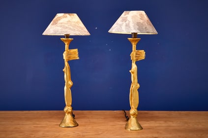 Pierre Casanove, 'Totem Femme' Table Lamps (2)