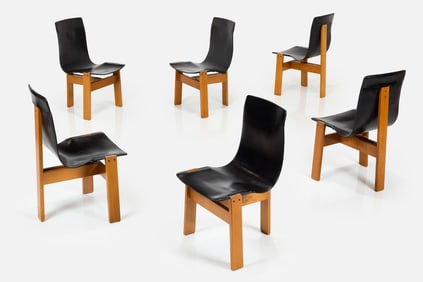 Angelo Mangiarotti, 'Tre 3' Dining Chairs (6)