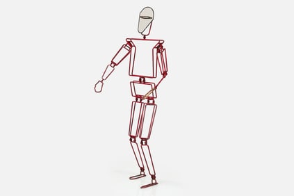 Jack Hruska, Articulating Figural Hanger / Mirror