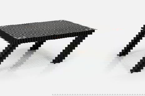Gianfranco Frattini, 'Kyoto' Coffee Table: GIANFRANCO FRATTINI'Kyoto' coffee table, ca. 1974Lacquered wood. Manufactured by Ghianda, Italy, and distributed by Knoll, USA. 14" H x 31.25" W x 31.25" D