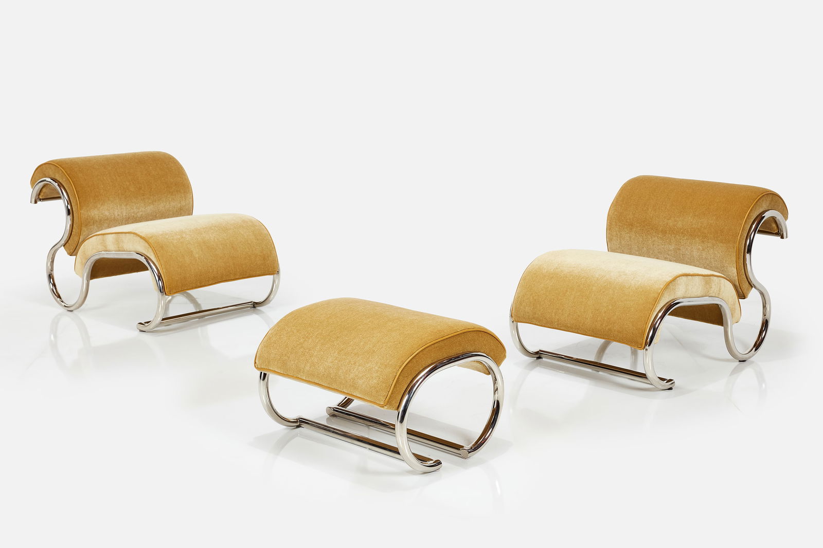 Italian, Lounge Chairs + Ottoman (3) (1 of 11)