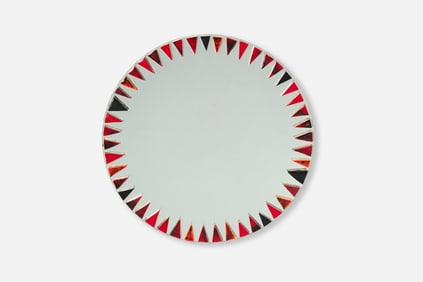 French, Round Wall Mirror