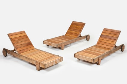 Carlos Motta, 'Timbo' Chaise Lounges (3)