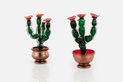 Napoleone Martinuzzi Style, 'Cactus' Sculptures (2)