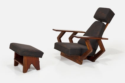 Ron Hari, Lounge Chair + Ottoman (2)