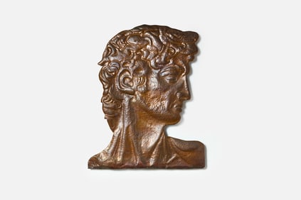 Modern, Wall-Mounted Bust of David