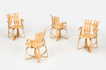 Frank Gehry, 'Hat Trick' Armchairs (4)
