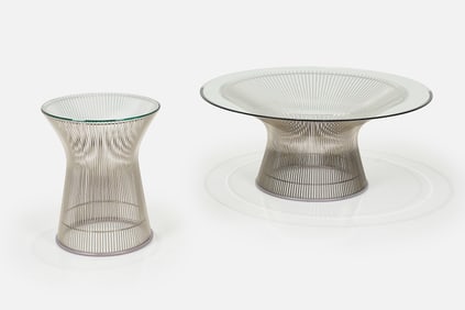 Warren Platner, Coffee Table + Side Table (2)