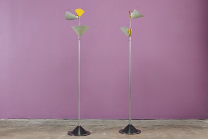 Ferdinand A. Porsche, 'Sintheto Terra D' Floor Lamps (2)