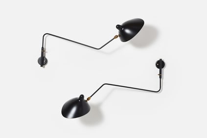 Serge Mouille, Articulating Wall Lights (2)