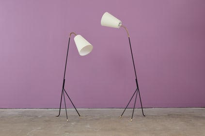 Svend Aage Holm-Sorensen, Gooseneck Floor Lamps (2)
