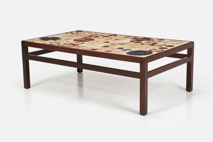 Tue Poulsen + Erik Wortz, Tile-Top Coffee Table