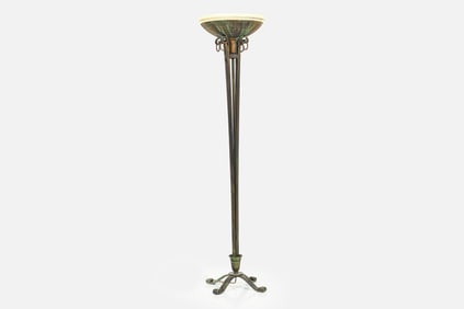Danish, Torchiere Lamp