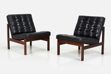Ole Gjerlov-Knudsen + Torben Lind, Slipper Chairs (2)