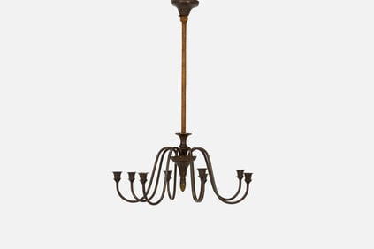Danish, Eight-Arm Chandelier