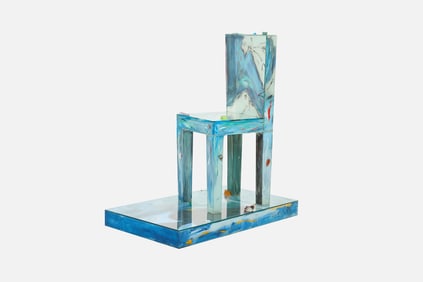 Therman Statom, Glass Chair Sculpture