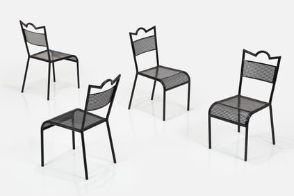 Mathieu Mategot, 'Tube' Dining Chairs (4)