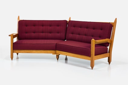 Robert Guillerme + Jacques Chambron, Angled Sofa