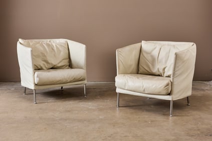 Piero Lissoni, 'Clan' Lounge Chairs (2)