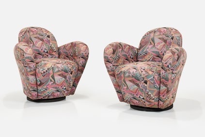 Michael Wolk, 'Miami' Swivel Lounge Chairs (2)