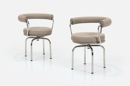 Perriand + Le Corbusier + Jeanneret, LC7 Swivel Chairs (2)