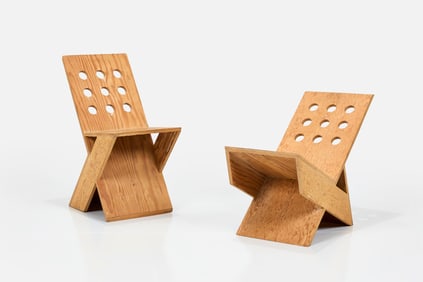 Michael Boyd, Prototype 'Perforated Plank' Chairs (2)