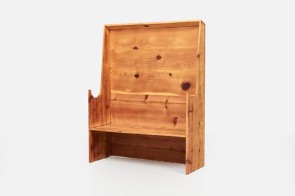 Primitive, High-Back Bench