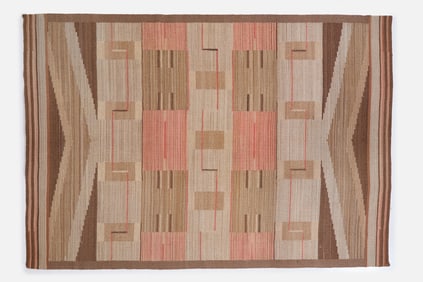 Finnish, Art Deco Flatweave Rug - 7'2" × 10'4"