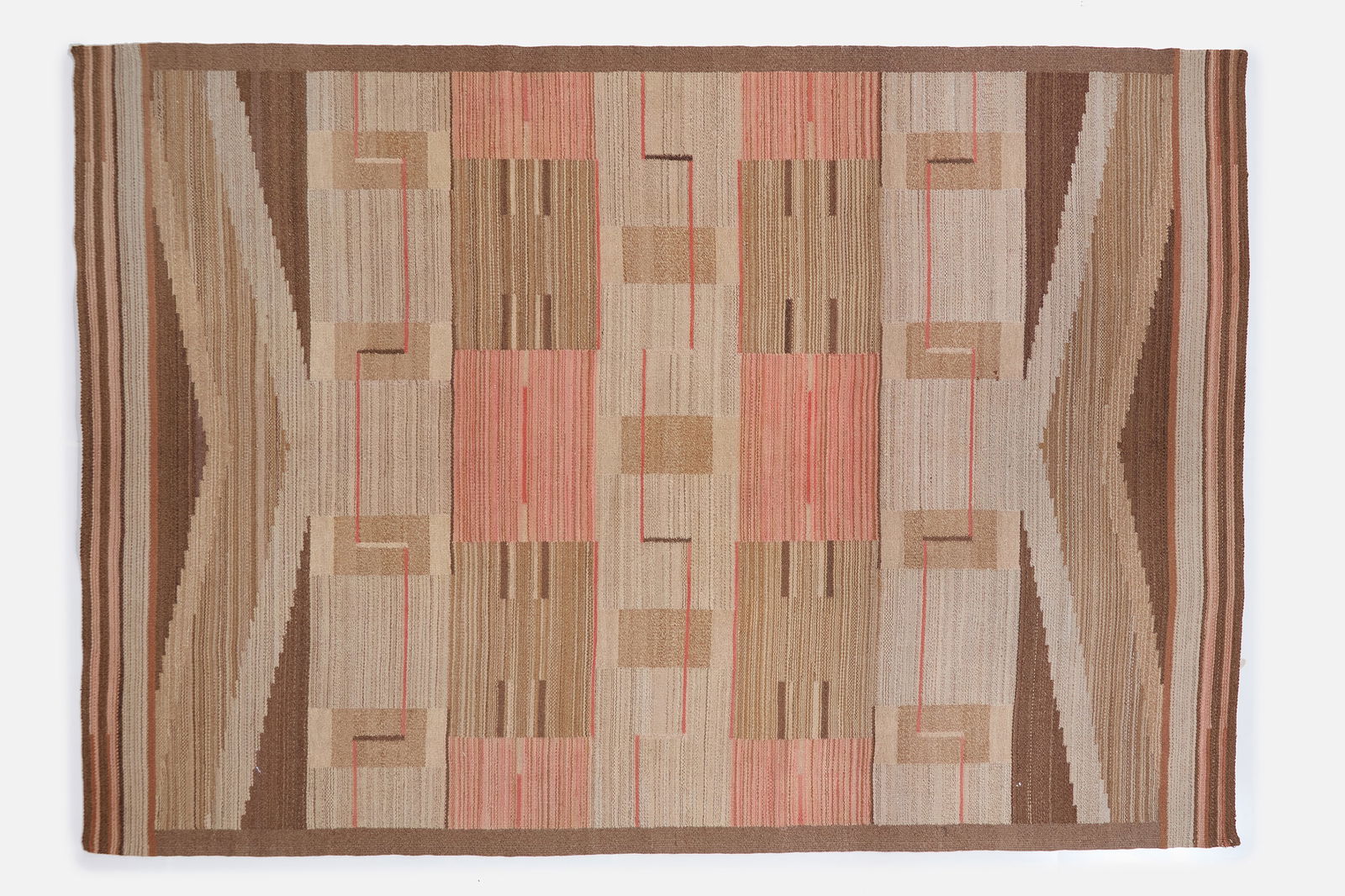 Finnish, Art Deco Flatweave Rug - 7'2" Ã— 10'4" (1 of 13)