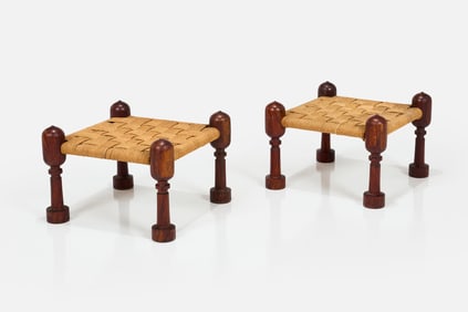 Charles Dudouyt Style, Low Ottomans (2)