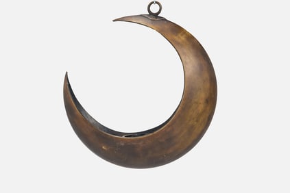 Japanese, Hanging Bronze Ikebana Vase