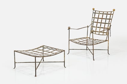 Mario Papperzini, 'Amalfi' Lounge Chair + Ottoman (2)