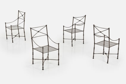 Diego Giacometti Style, Dining Armchairs (4)