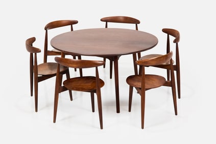 Hans J. Wegner, 'Heart' Dining Set (7)