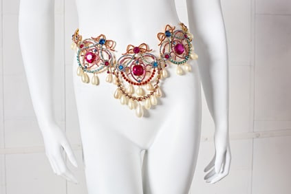 F/W 1990 Chanel, Jeweled Belt