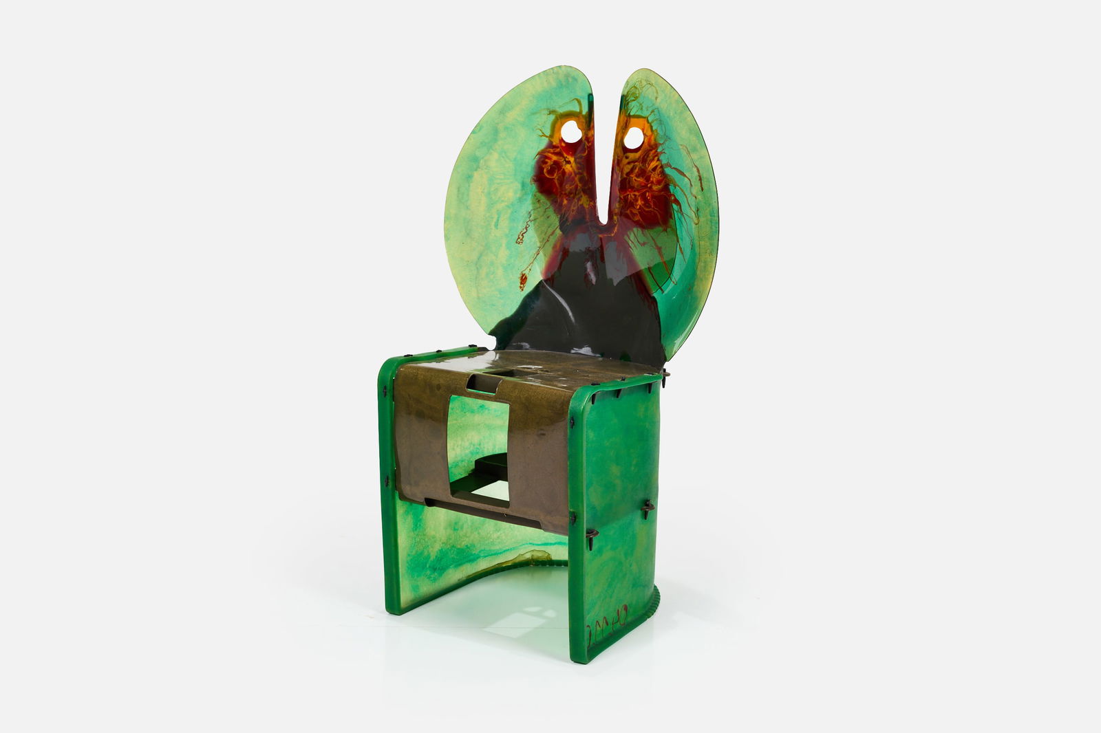 Gaetano Pesce, 'Nobody's Perfect' Chair: GAETANO PESCE 'Nobody's Perfect' chair, 2002 - 2003 Polyurethane resin. Produced by Zerodisegno, Italy. Moulded "ZERODISEGNO / Gaetano Pesce". 34" H x 19" W