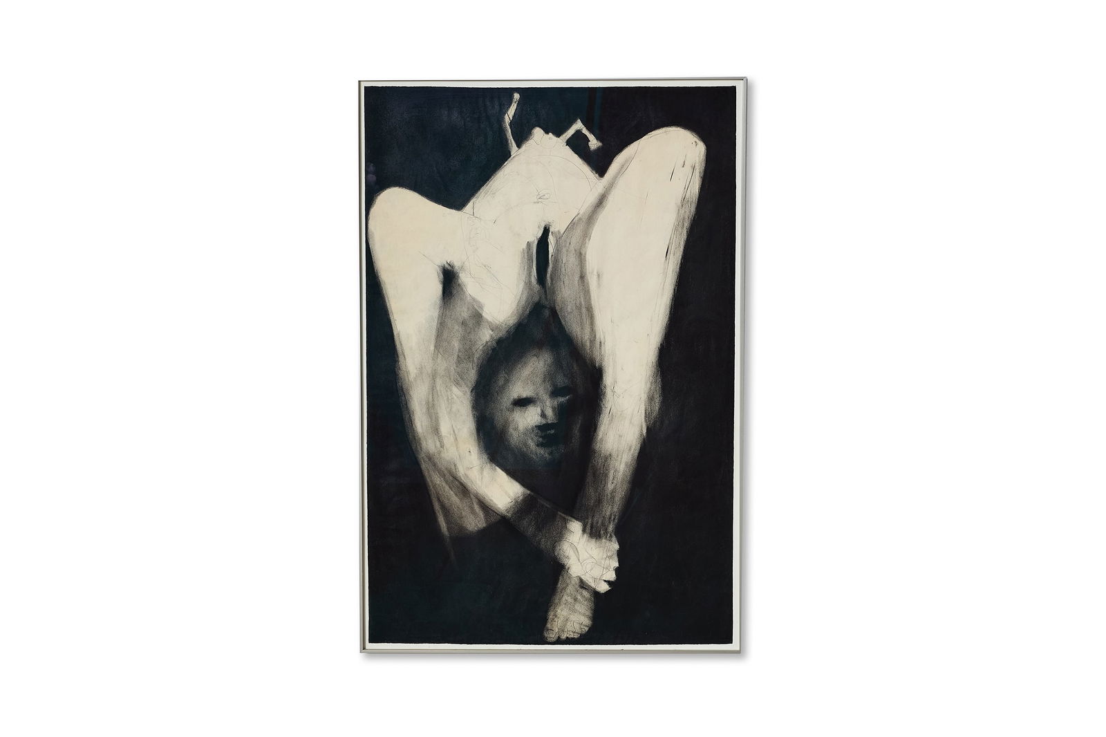 Connor Everts, 'Studies in Desperation' Drawing: CONNOR EVERTS 'Studies in Desperation', 1963 Charcoal on paper. Verso with gallery label. 41" H x 27" W