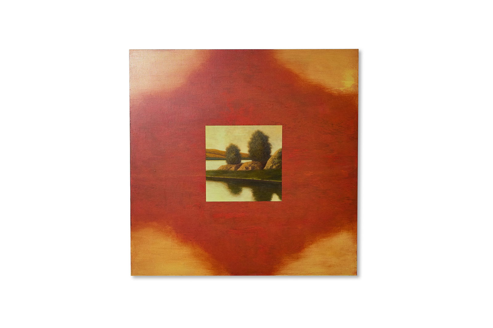 Wade Hoefer, 'Speculum II' Painting: WADE HOEFER 'Speculum II', 1997 Acrylic on canvas. Signed, titled and dated verso. 48" H x 48" W